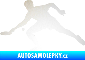 Samolepka Ping pong 001 levá odrazková reflexní bílá