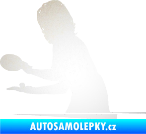 Samolepka Ping pong 005 levá odrazková reflexní bílá