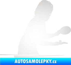 Samolepka Ping pong 005 pravá odrazková reflexní bílá
