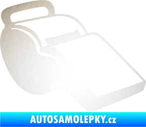 Samolepka Píšťalka 001 pravá odrazková reflexní bílá
