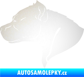 Samolepka Pitbull 004 levá odrazková reflexní bílá