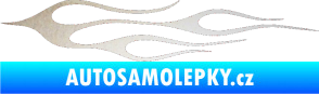 Samolepka Plameny 002 odrazková reflexní bílá