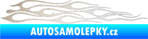 Samolepka Plameny 003 odrazková reflexní bílá