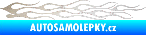 Samolepka Plameny 005 odrazková reflexní bílá
