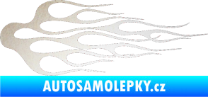 Samolepka Plameny 008 odrazková reflexní bílá