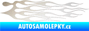 Samolepka Plameny 014 odrazková reflexní bílá