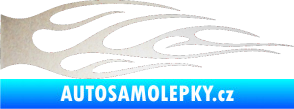Samolepka Plameny 059 odrazková reflexní bílá