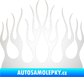 Samolepka Plameny 084 odrazková reflexní bílá
