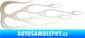 Samolepka Plameny 089 odrazková reflexní bílá