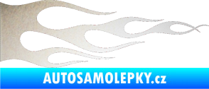 Samolepka Plameny 090 odrazková reflexní bílá