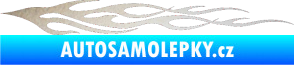 Samolepka Plameny 098 odrazková reflexní bílá