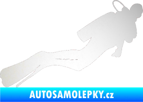 Samolepka Potápěč 005 pravá odrazková reflexní bílá