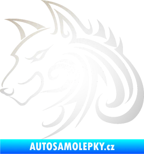 Samolepka Predator tattoo 001 levá odrazková reflexní bílá