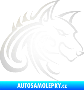 Samolepka Predator tattoo 001 pravá odrazková reflexní bílá