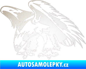 Samolepka Predators 001 levá orel odrazková reflexní bílá