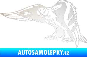 Samolepka Predators 094 levá sova odrazková reflexní bílá