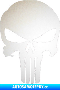 Samolepka Punisher 001 odrazková reflexní bílá