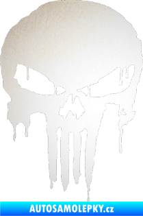 Samolepka Punisher 003 odrazková reflexní bílá