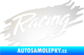 Samolepka Racing 002 odrazková reflexní bílá