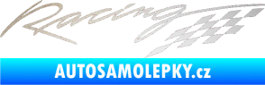 Samolepka Racing sachovnice odrazková reflexní bílá