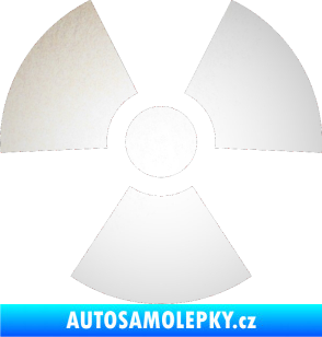 Samolepka Radioactive 001 radiace odrazková reflexní bílá