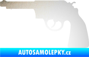 Samolepka Revolver 002 levá odrazková reflexní bílá