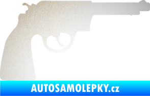Samolepka Revolver 002 pravá odrazková reflexní bílá