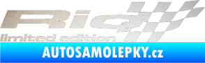 Samolepka Rio limited edition pravá odrazková reflexní bílá