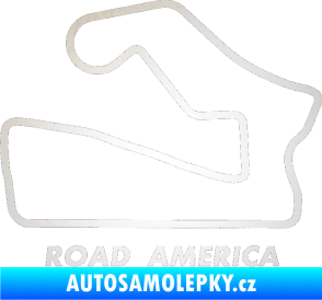 Samolepka Okruh Road America odrazková reflexní bílá