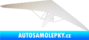 Samolepka Rogalo 001 pravá odrazková reflexní bílá