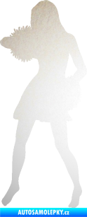 Samolepka Roztleskávačka 003 levá odrazková reflexní bílá