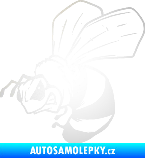 Samolepka Rozzuřená vosa 002 levá odrazková reflexní bílá