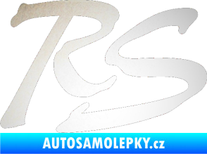 Samolepka RS nápis 002 odrazková reflexní bílá