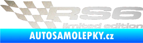 Samolepka RS6 limited edition levá odrazková reflexní bílá