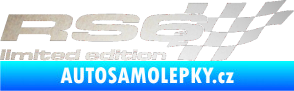 Samolepka RS6 limited edition pravá odrazková reflexní bílá
