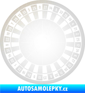 Samolepka Ruleta kolo 001 odrazková reflexní bílá
