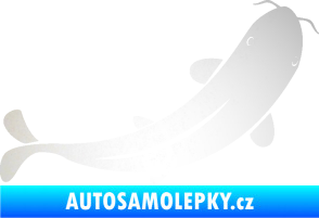 Samolepka Ryba 001 pravá odrazková reflexní bílá