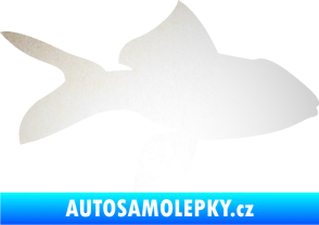 Samolepka Ryba 002 pravá odrazková reflexní bílá