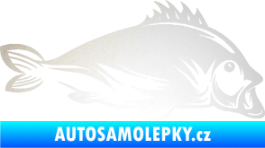 Samolepka Ryba 003 pravá odrazková reflexní bílá