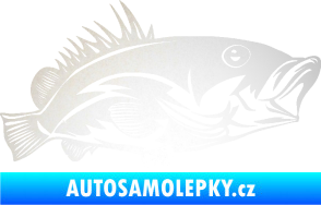 Samolepka Ryba 004 pravá odrazková reflexní bílá