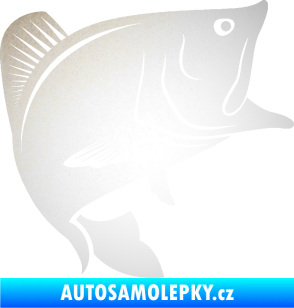 Samolepka Ryba 009 pravá odrazková reflexní bílá