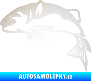 Samolepka Ryba 010 levá odrazková reflexní bílá