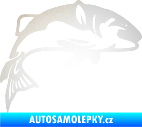 Samolepka Ryba 010 pravá odrazková reflexní bílá