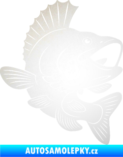 Samolepka Ryba 012 pravá odrazková reflexní bílá