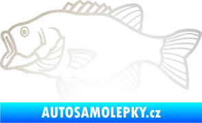 Samolepka Ryba 015 levá odrazková reflexní bílá