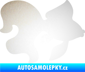 Samolepka Ryba 019 pravá závojnatka odrazková reflexní bílá