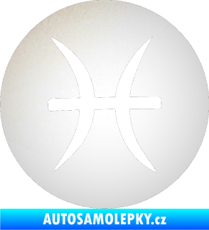 Samolepka Ryby 001 - horoskop odrazková reflexní bílá