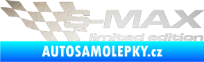 Samolepka S-MAX limited edition levá odrazková reflexní bílá