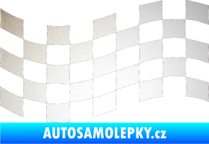 Samolepka Šachovnice 006 odrazková reflexní bílá