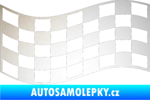 Samolepka Šachovnice 010 odrazková reflexní bílá